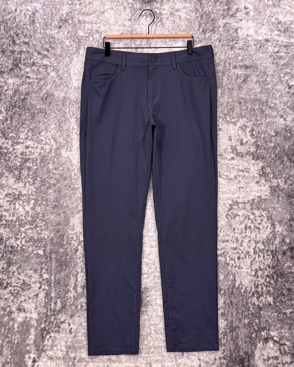 Rhone Pants 35 x 31 Mens Commuter 5 Pocket Gray